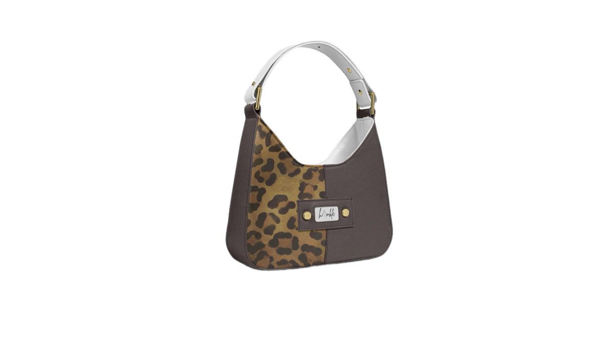 G'Lo Luxe Italian Leather & Leopard Shoulder Bag