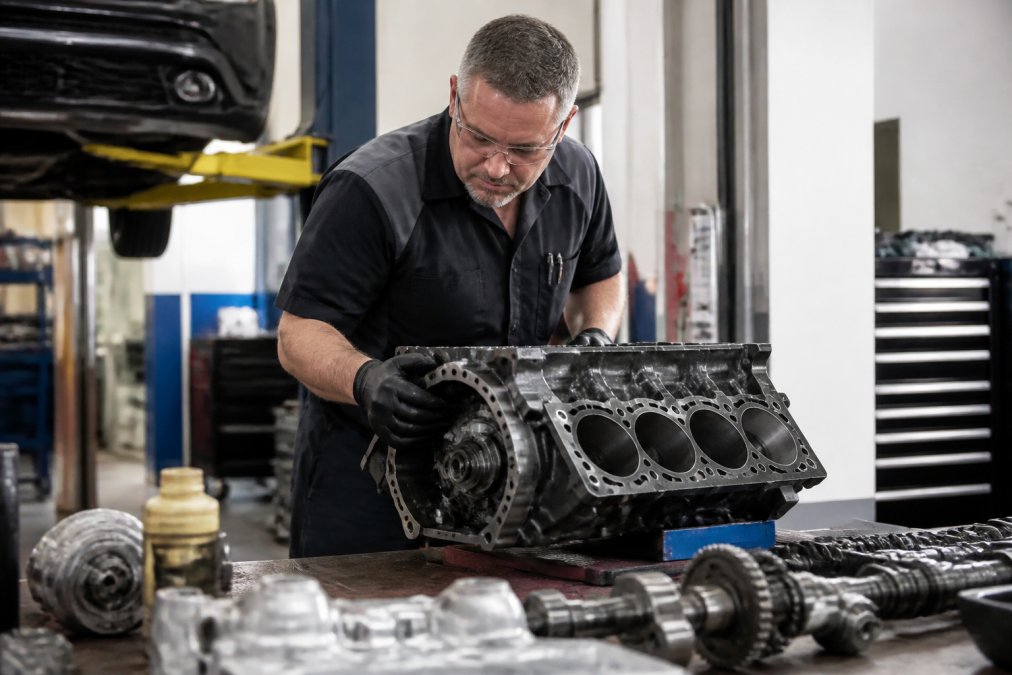 Professional illustration showing Certified for GM powertrain warranty