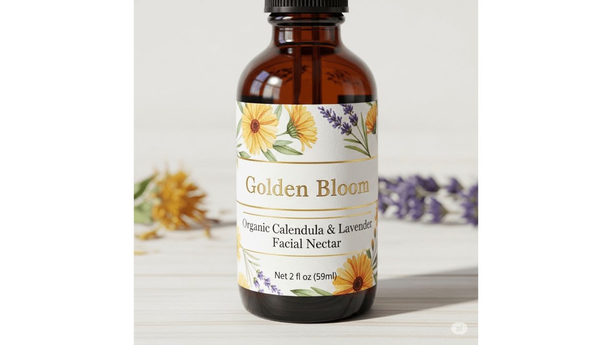 Golden Bloom Organic Calendula & Lavender Facial Nectar