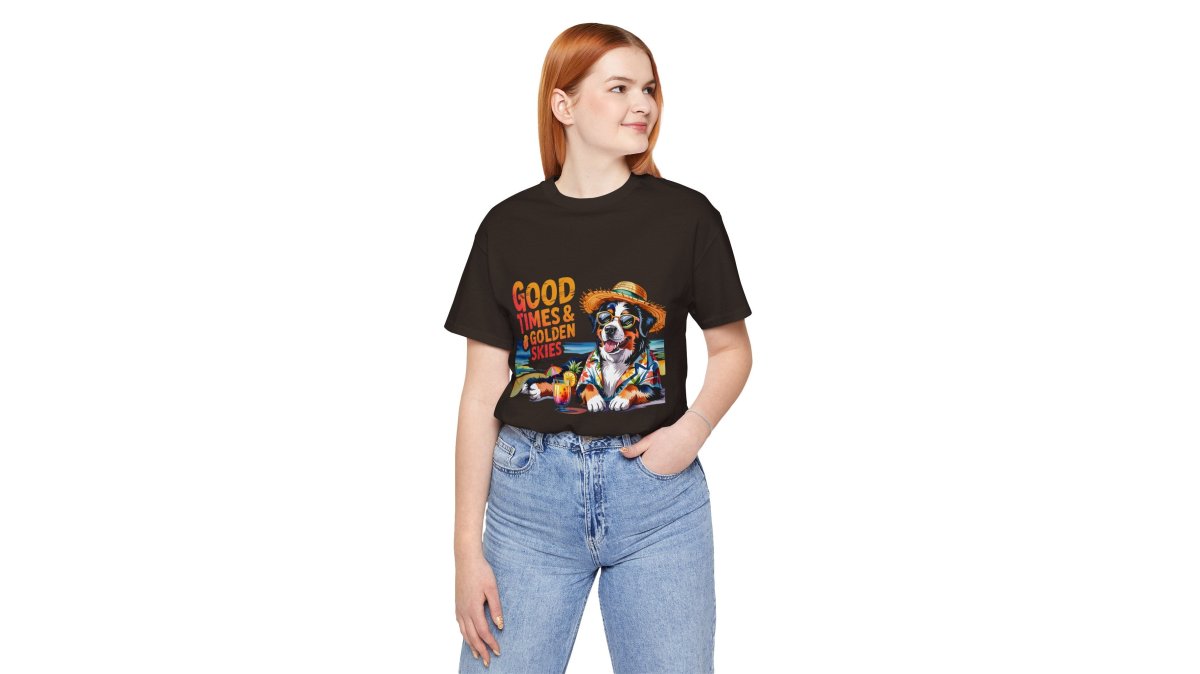 Good Times & Golden Skies Beach Dog Tee | Ortrends