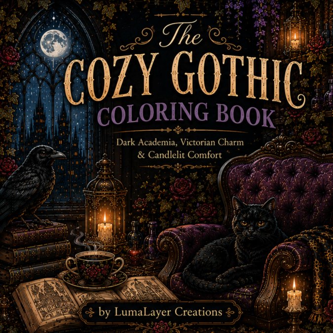 cover of Gothic Coloring Book