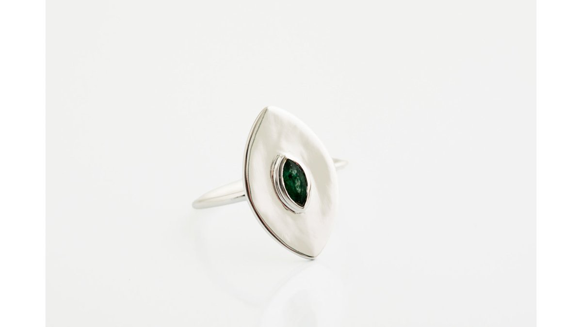 Green Aventurine Statement Ring