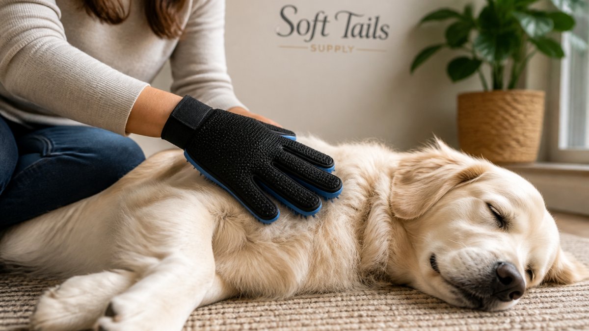 Grooming Gloves for Sensitive Skin Dogs: SofttailSupply Review