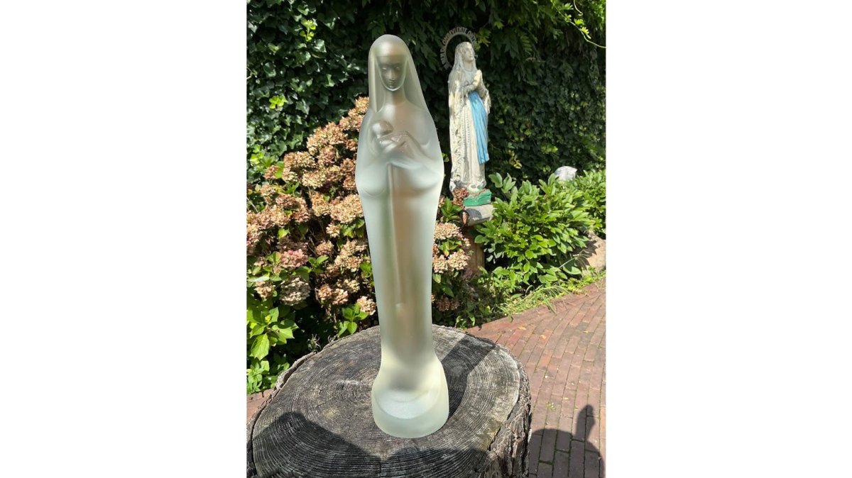 Grote zeldzame Madonna met kindje Steph Uiterwaal 37 cm