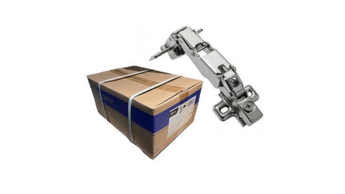 GTV Soft Close 165° Full Overlay Wide Angle Cabinet Hinge-Box 50