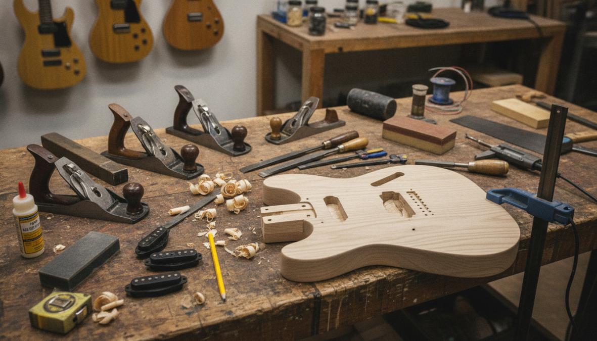 Software tools interface for Close for hand crafted electric guitar