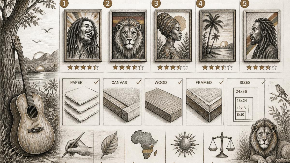 Handcrafted Rasta Art Prints Online: A 2026 Guide
