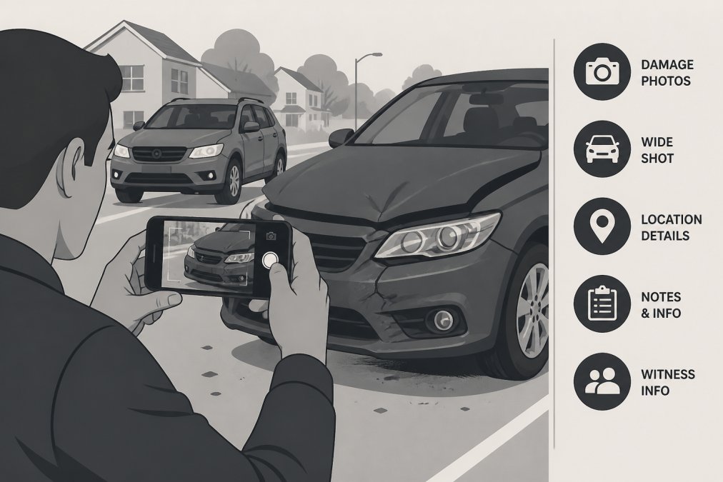 Professional illustration showing minor Georgia accident