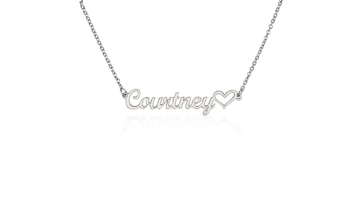 Heart Name Necklace: Vintage Edition