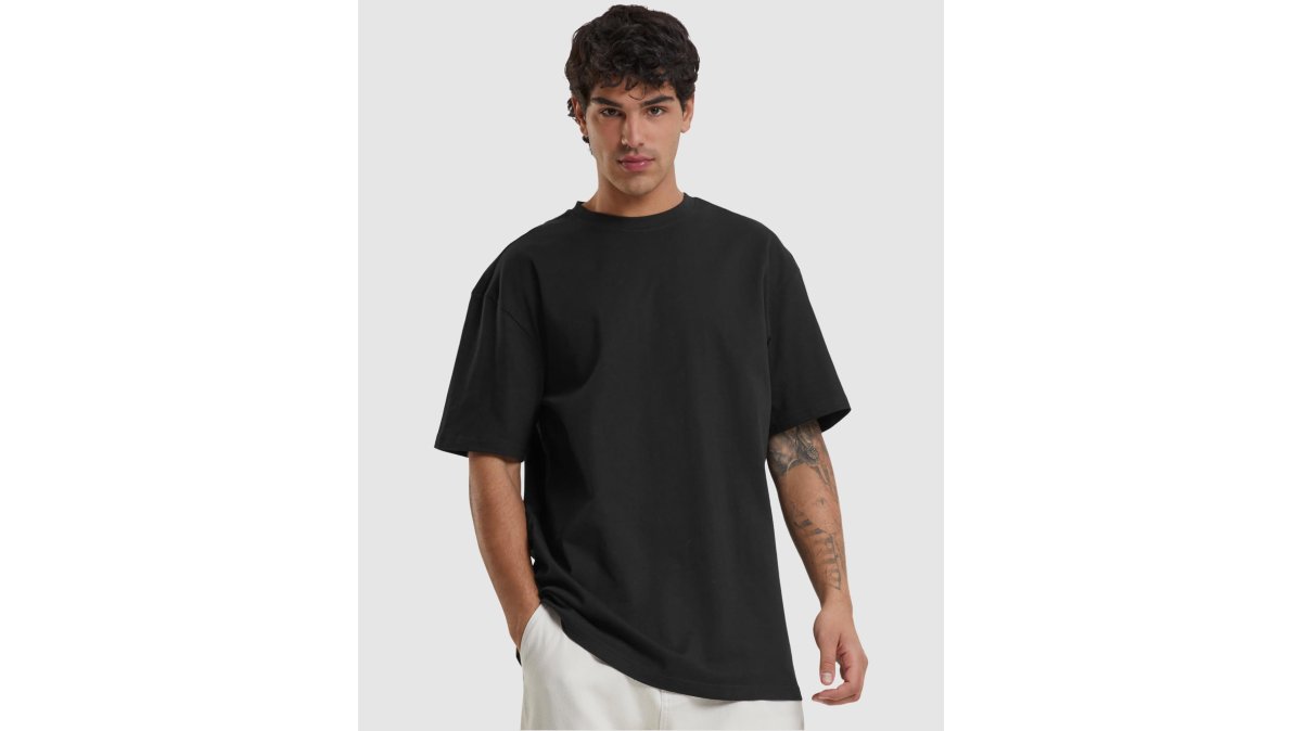Heavy Oversized Tee - Black