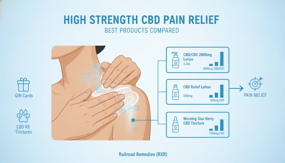 Close-up of hands applying premium CBD lotion to shoulder and neck area, showing absorption into skin with natural lighting