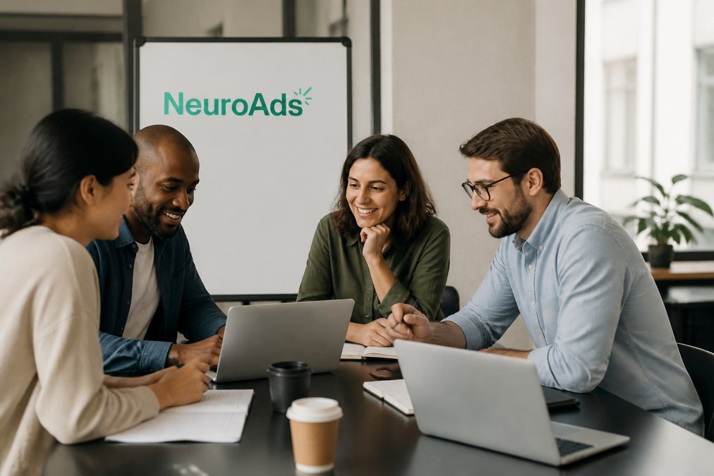Professional illustration showing ecommerce ad optimization service