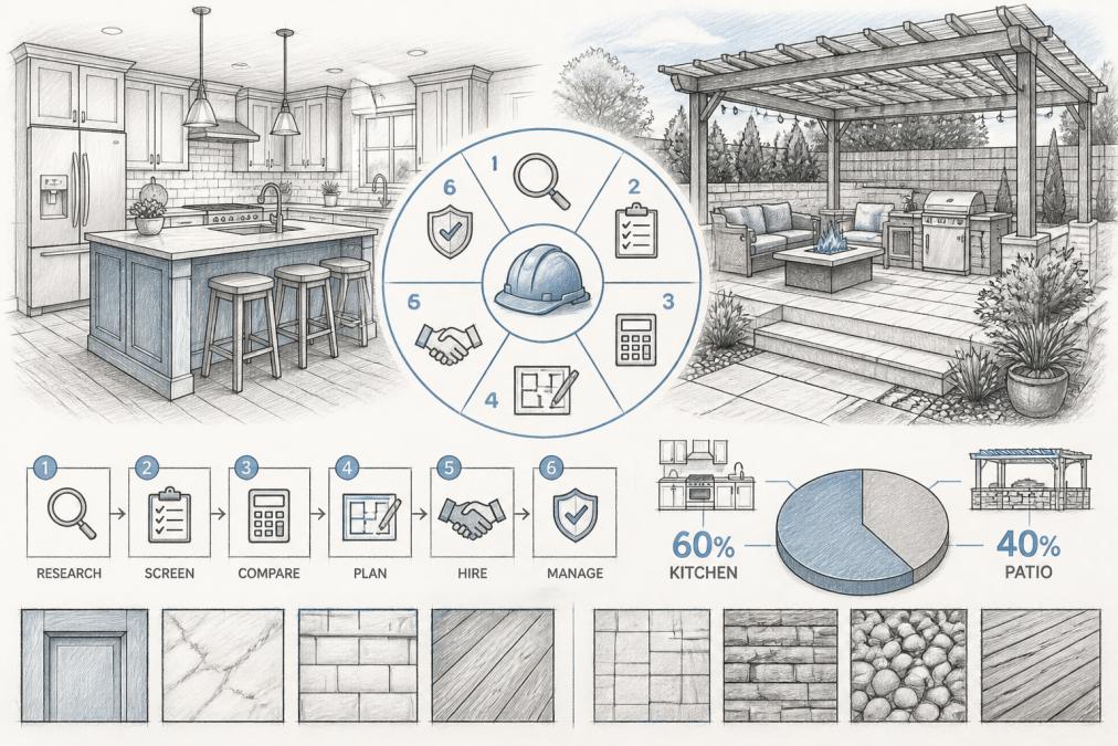 Hiring a Contractor for Kitchen and Patio: A 2026 Guide