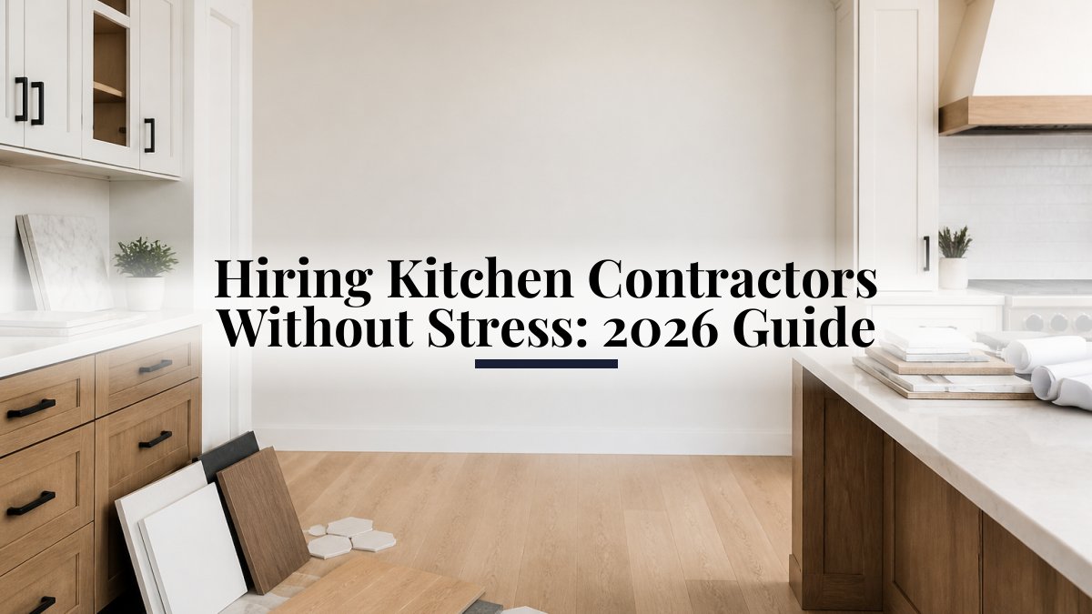 Hiring Kitchen Contractors Without Stress: 2026 Guide
