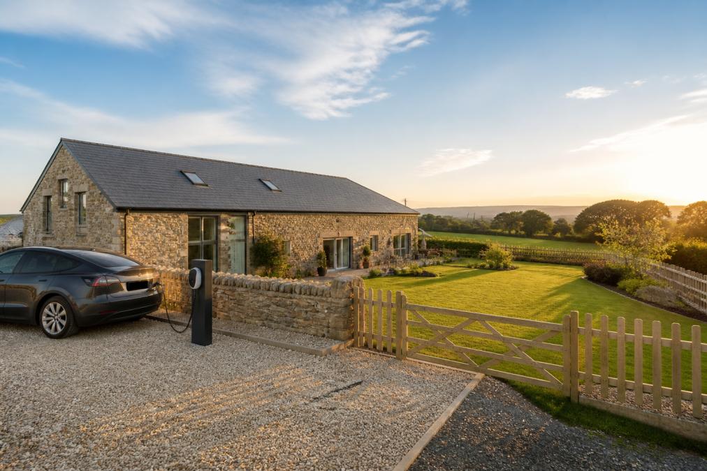 Professional illustration showing Beautifully for holiday cottages with ev charging devon