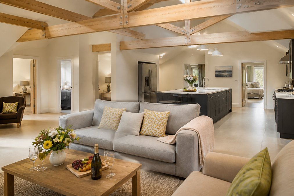 Professional illustration showing Spacious for holiday cottages with ev charging devon