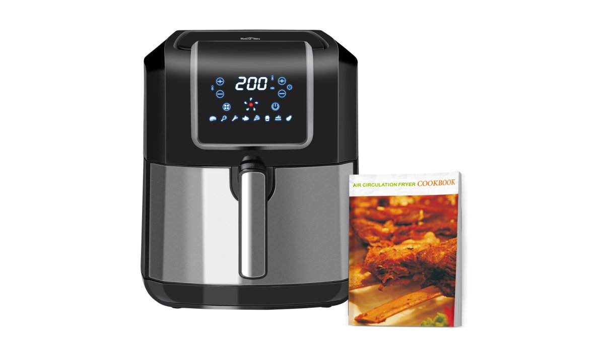 HOMCOM 1700W Air Fryer 6.5L Digital Timer LED Low Fat Rapid Air Fryer Oven