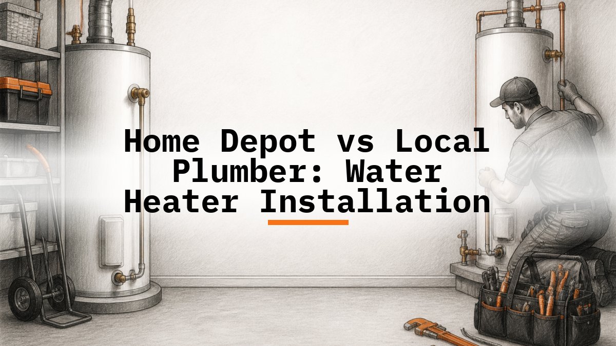 Home Depot vs Local Plumber: Water Heater Installation