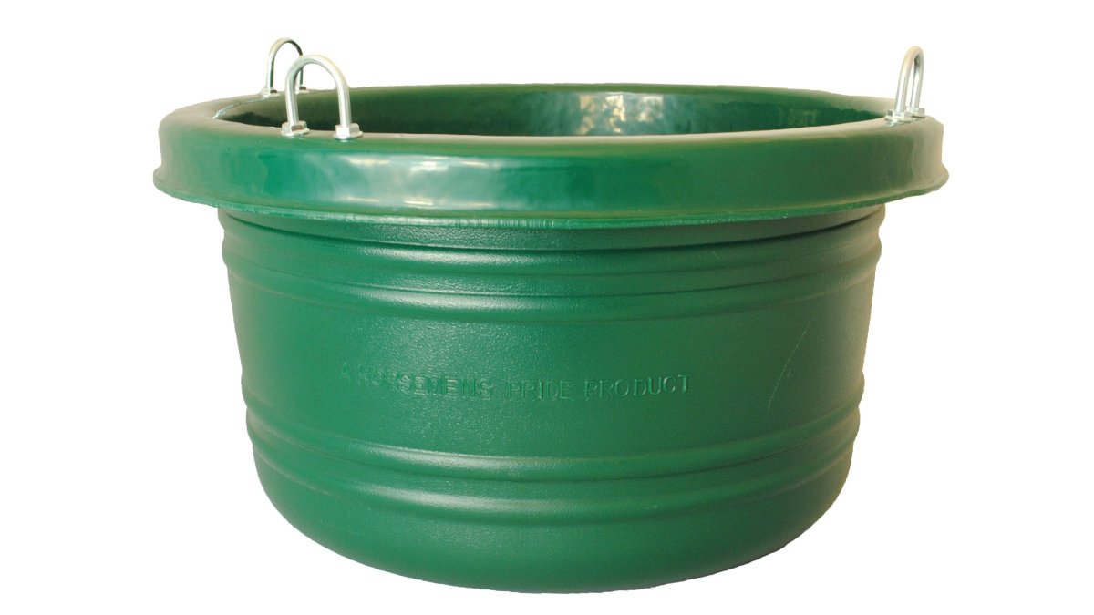 Horsemens Pride Horse Feed Tub Large 30 Quarts Green