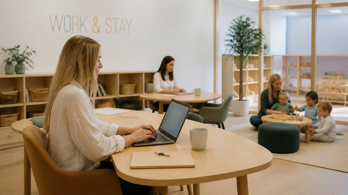 How Coworking With Childcare Works: A Parent's Guide