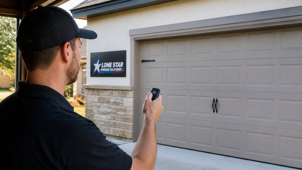 How do I troubleshoot garage door remote signal interference?