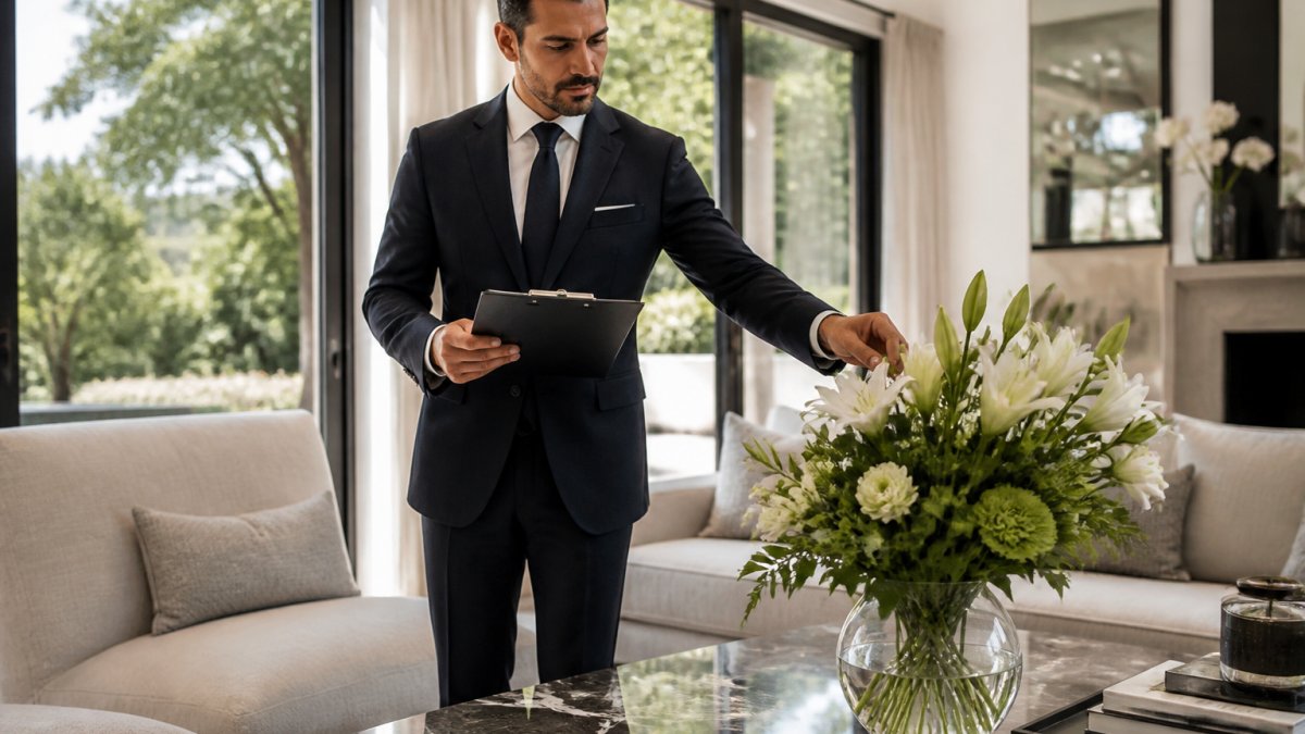 Infographic checklist for agents preparing luxury property showings