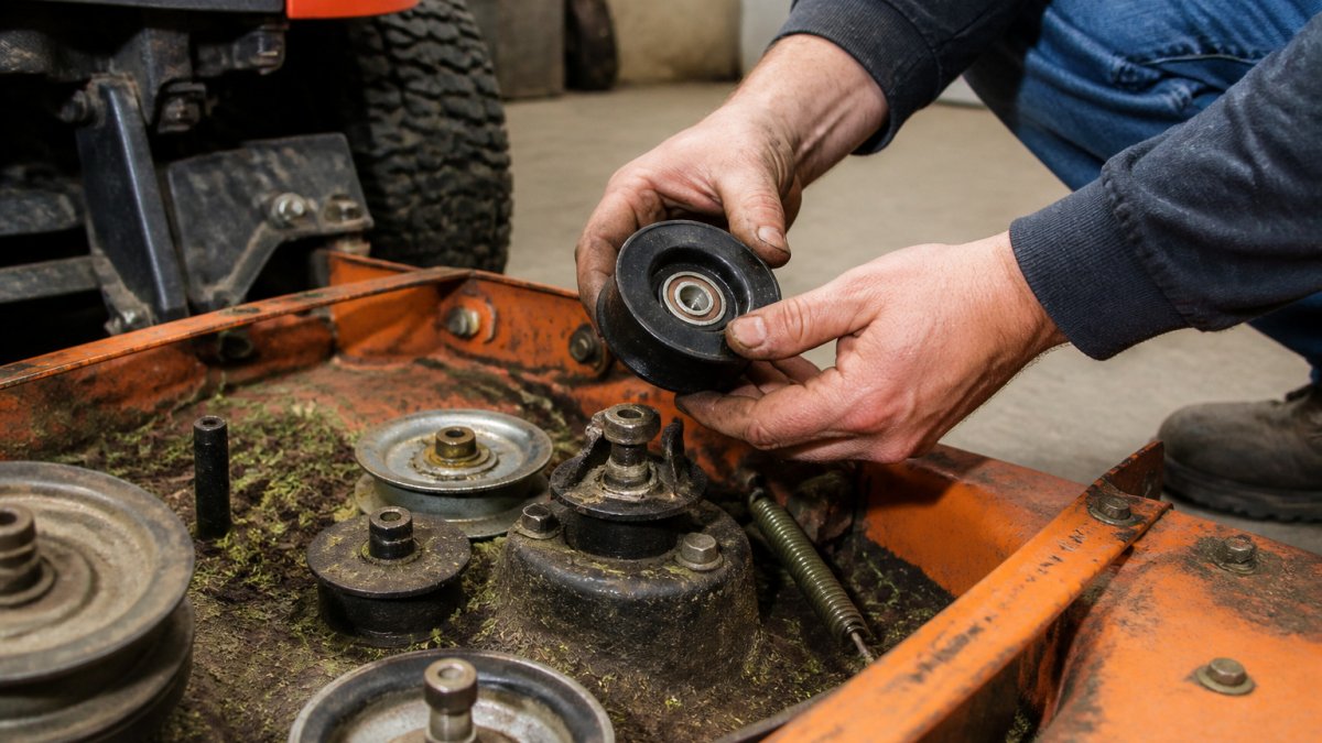 How Do You Replace a Mower Deck Idler Pulley?