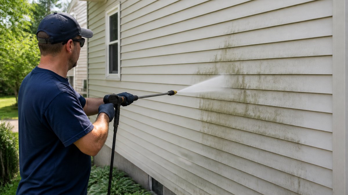 How Do You Safely Pressure Wash Vinyl Siding?