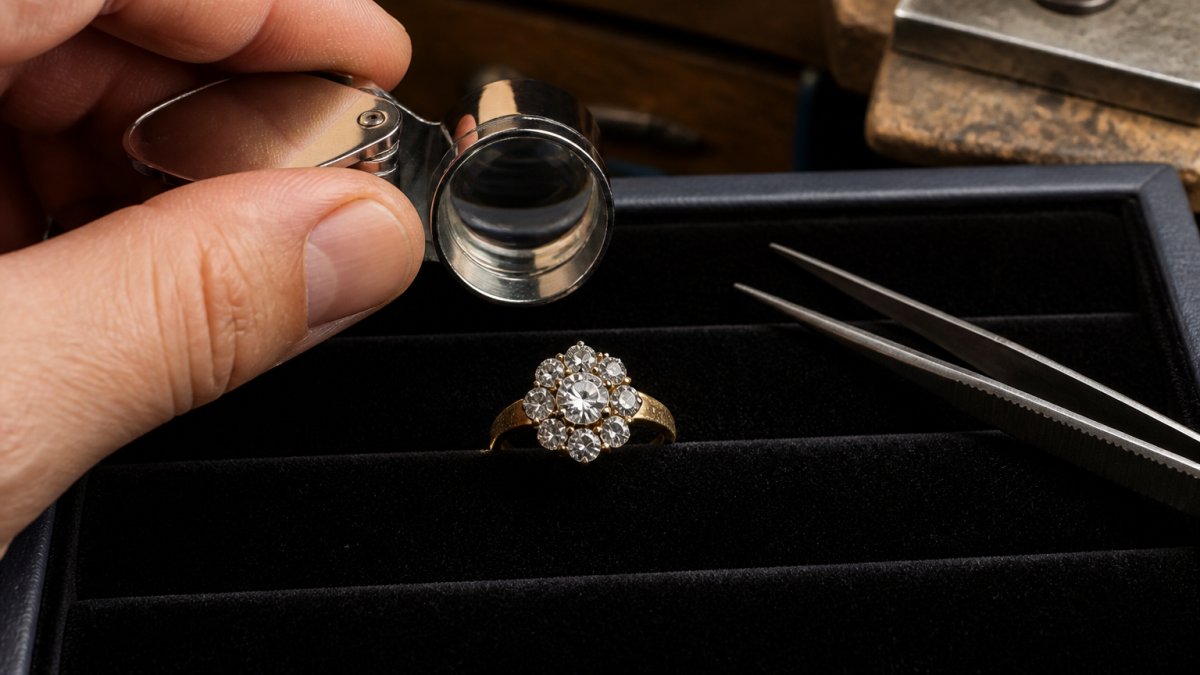 Photo illustrating Start With the Ring: What Makes a Vintage Diamond Cluster Ring Different for vintage diamond cluster ring