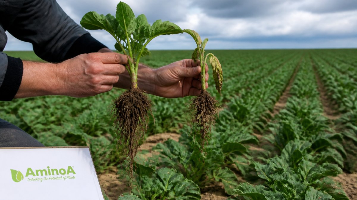 How does root health impact crop stress tolerance?
