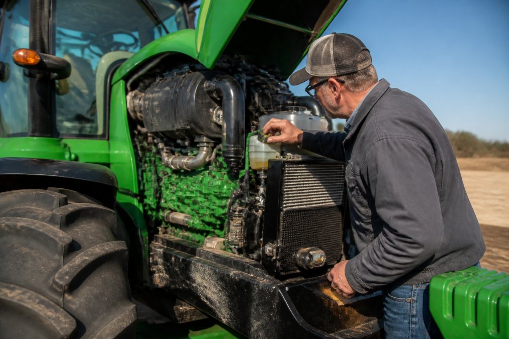 Professional illustration showing Equipment for time to sell used tractor