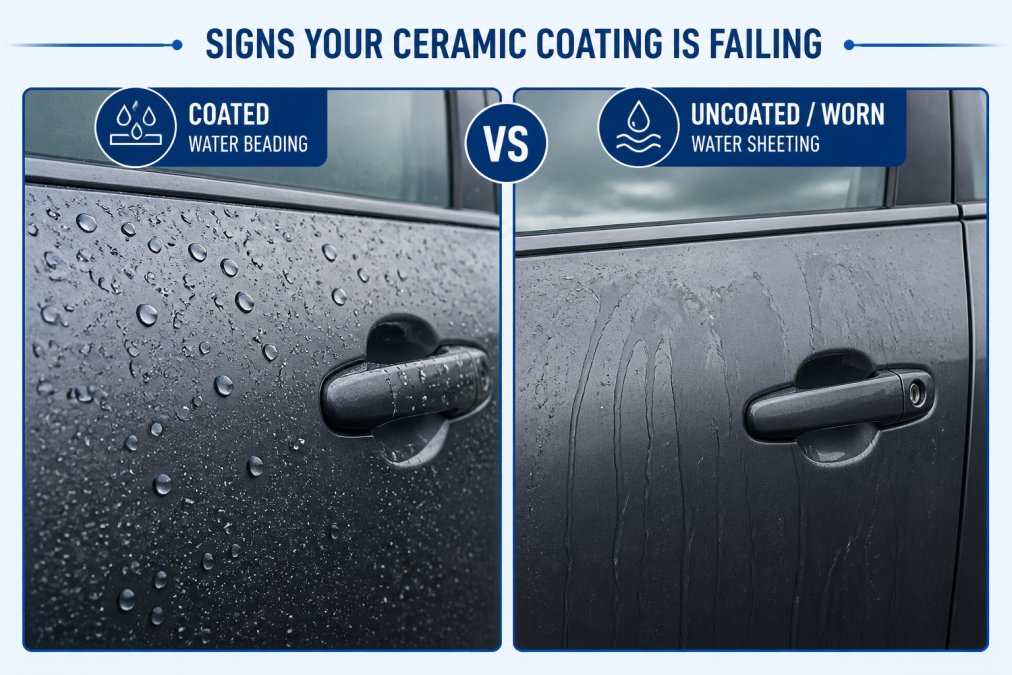 Professional illustration showing nano ceramic coating