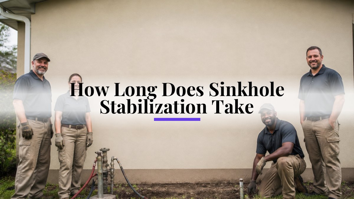 How Long Does Sinkhole Stabilization Take