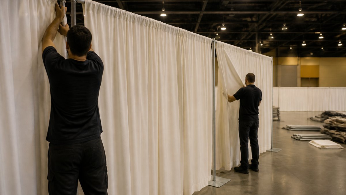 How Long Event Draping Installation Takes