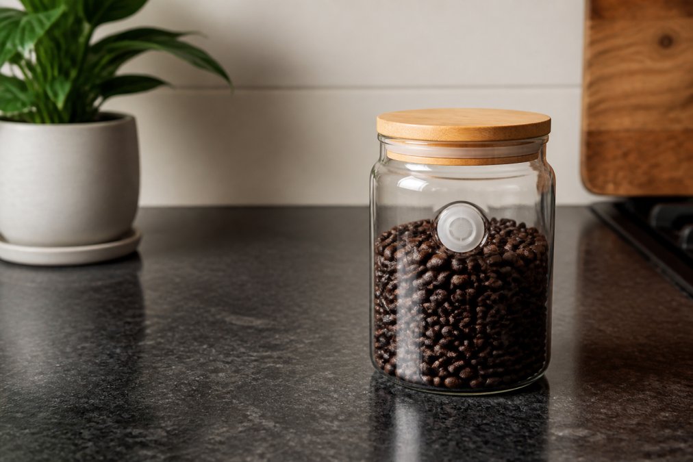 Professional illustration showing fresh roasted coffee stay fresh
