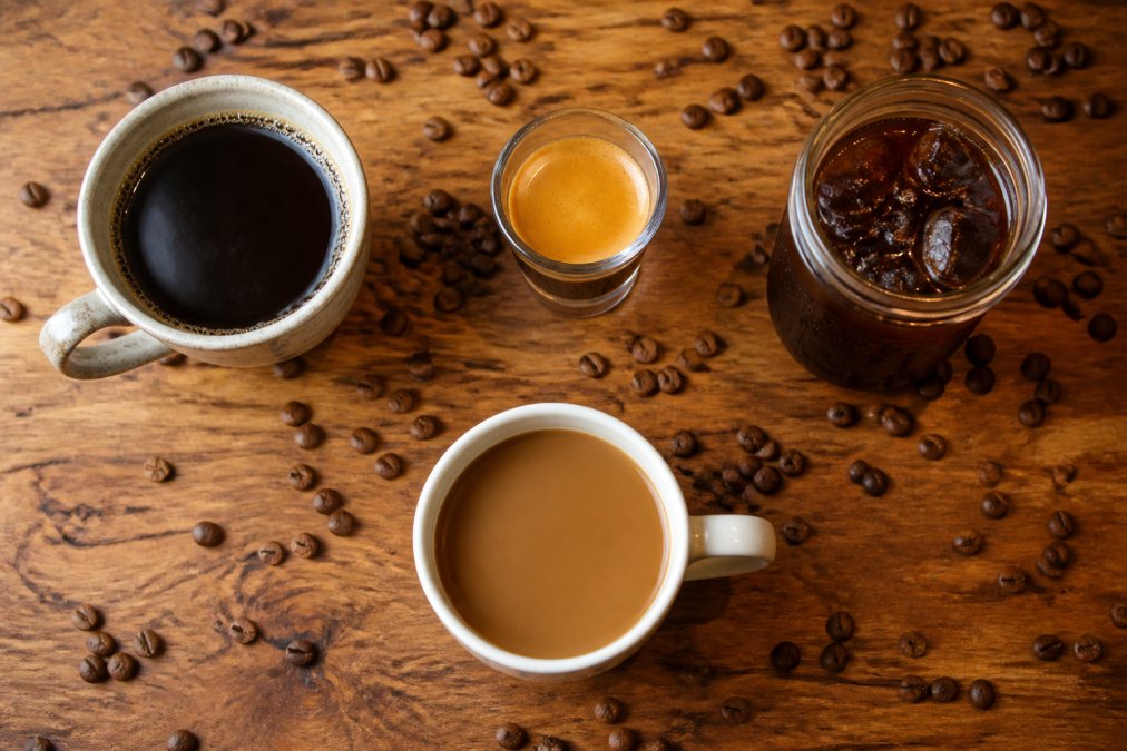 Professional illustration showing Overhead for caffeine in coffee