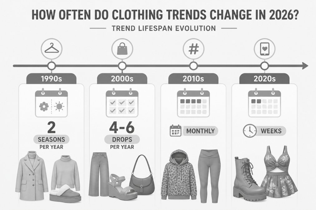 Professional illustration showing trendy stores update
