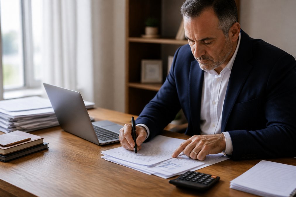 Professional illustration showing Professional for adapt financial plan