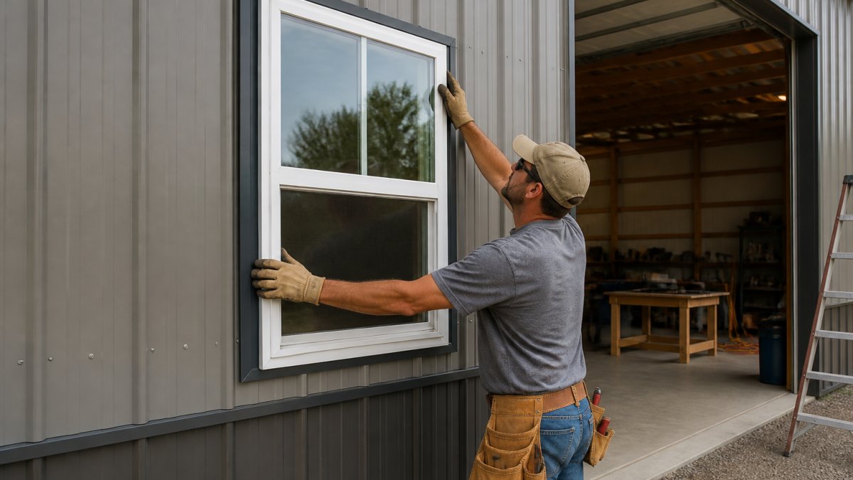 How to Add Windows to a Metal Workshop Building