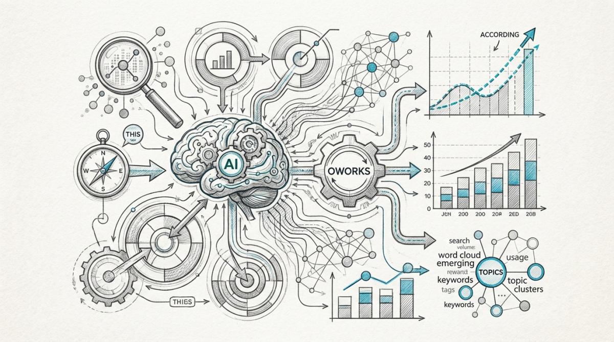 Graph showing the growth of AI search traffic over time