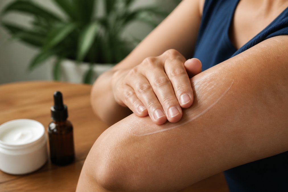 Step-by-step visual guide for Close, CBD for apply CBD lotion