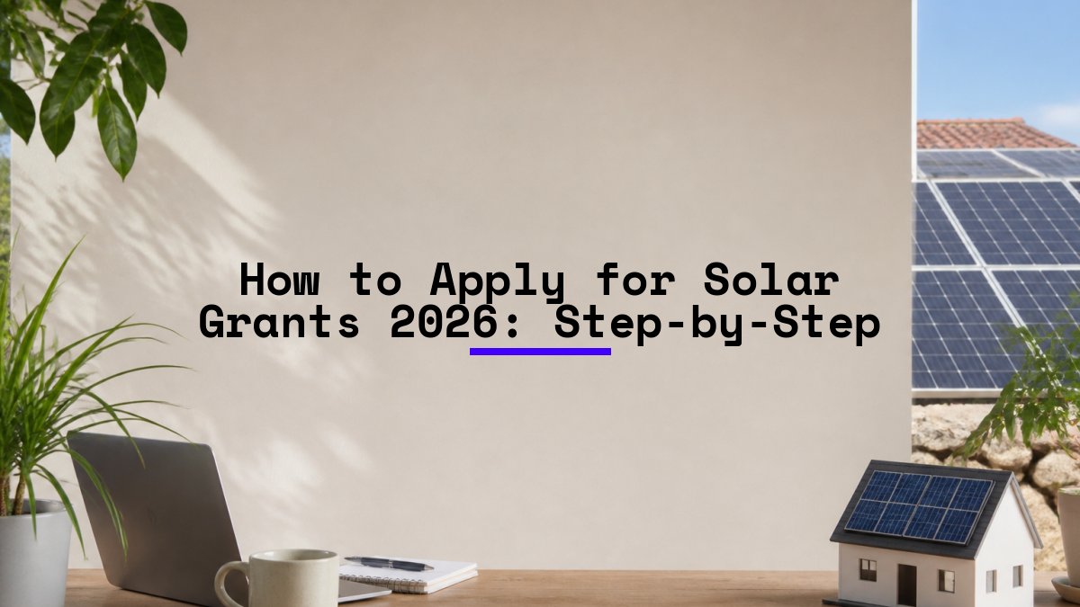How to Apply for Solar Grants 2026: Step-by-Step