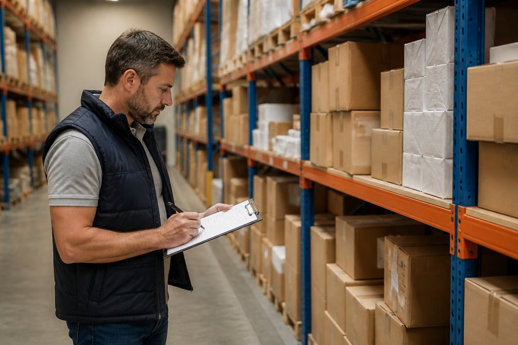 Infographic showing how to automate manual inventory tasks by mapping current manual stock checking processes