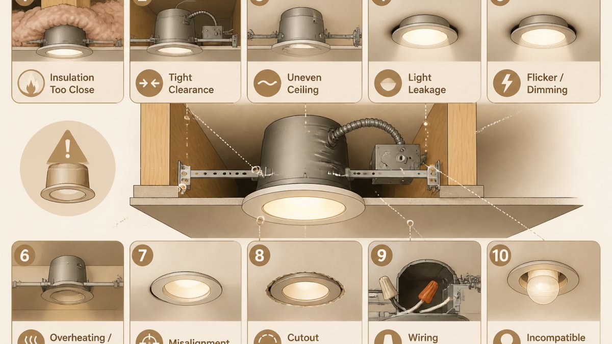 How to Avoid Common Recessed Lighting Installation Problems
