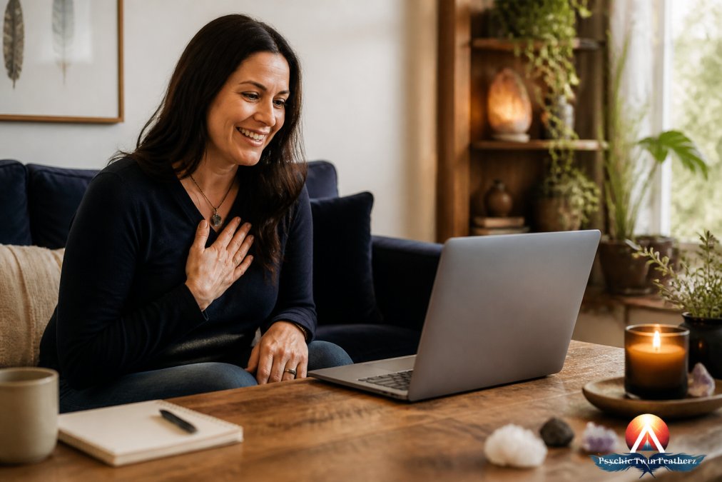 How to Book an Intuitive Guidance Session Online 1 Professional illustration showing Woman for book intuitive guidance session online