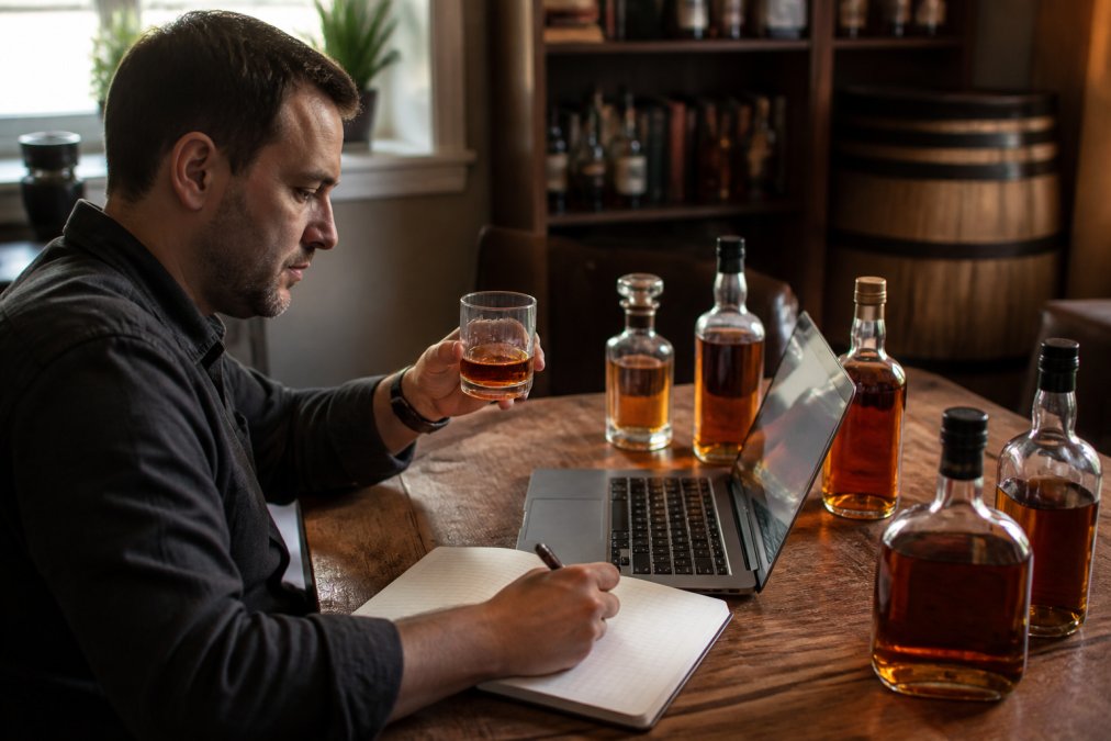 Process diagram showing steps for build bourbon wishlist