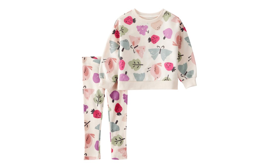 Carter's Toddler Girl Cotton Long-Sleeve Tee & Pant Set