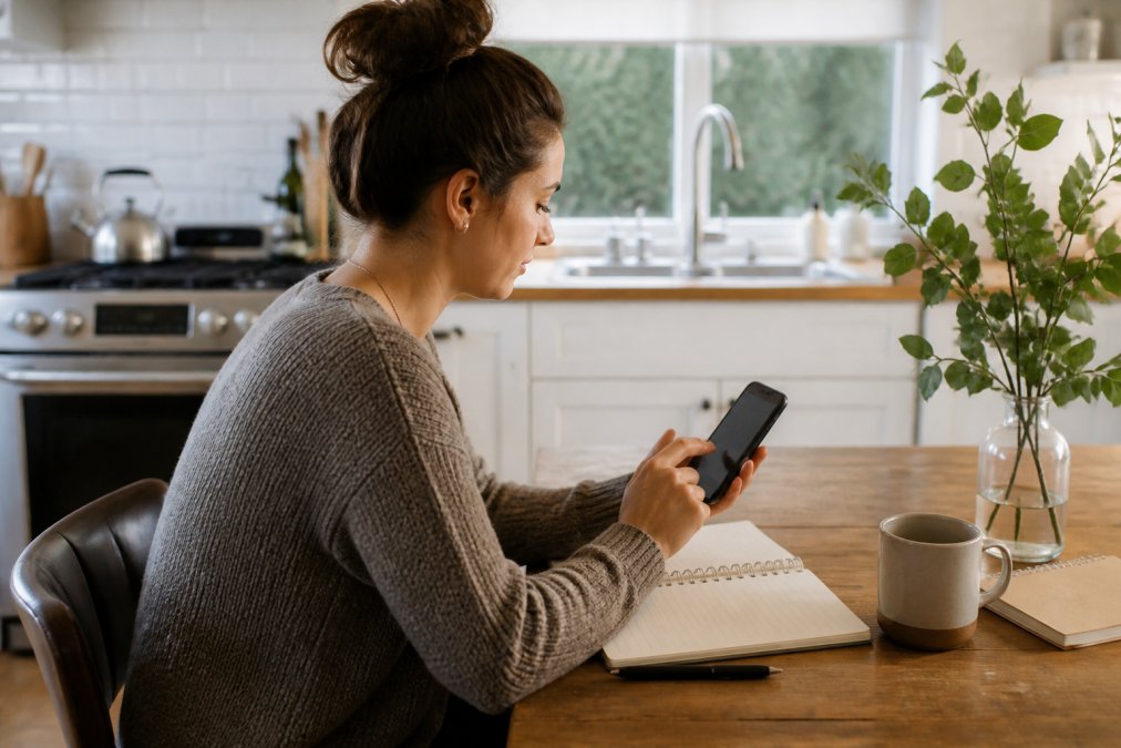 Infographic process for how to build an email list by creating a high-converting lead magnet on a smartphone