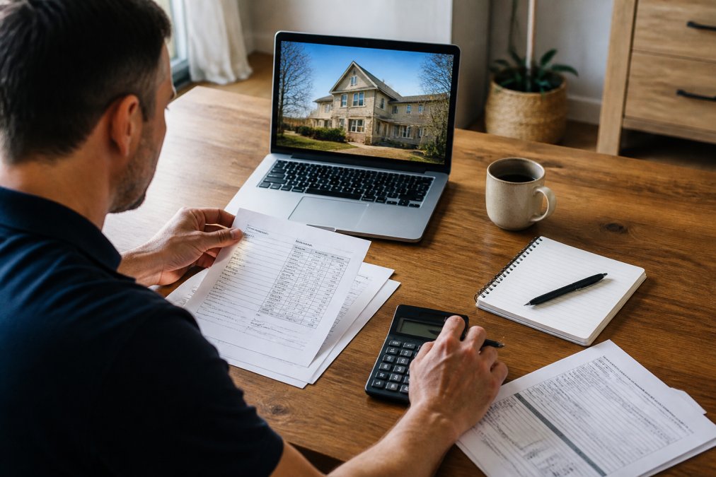 Step-by-step diagram showing how to calculate closing costs for house flipping loans using a financial breakdown.