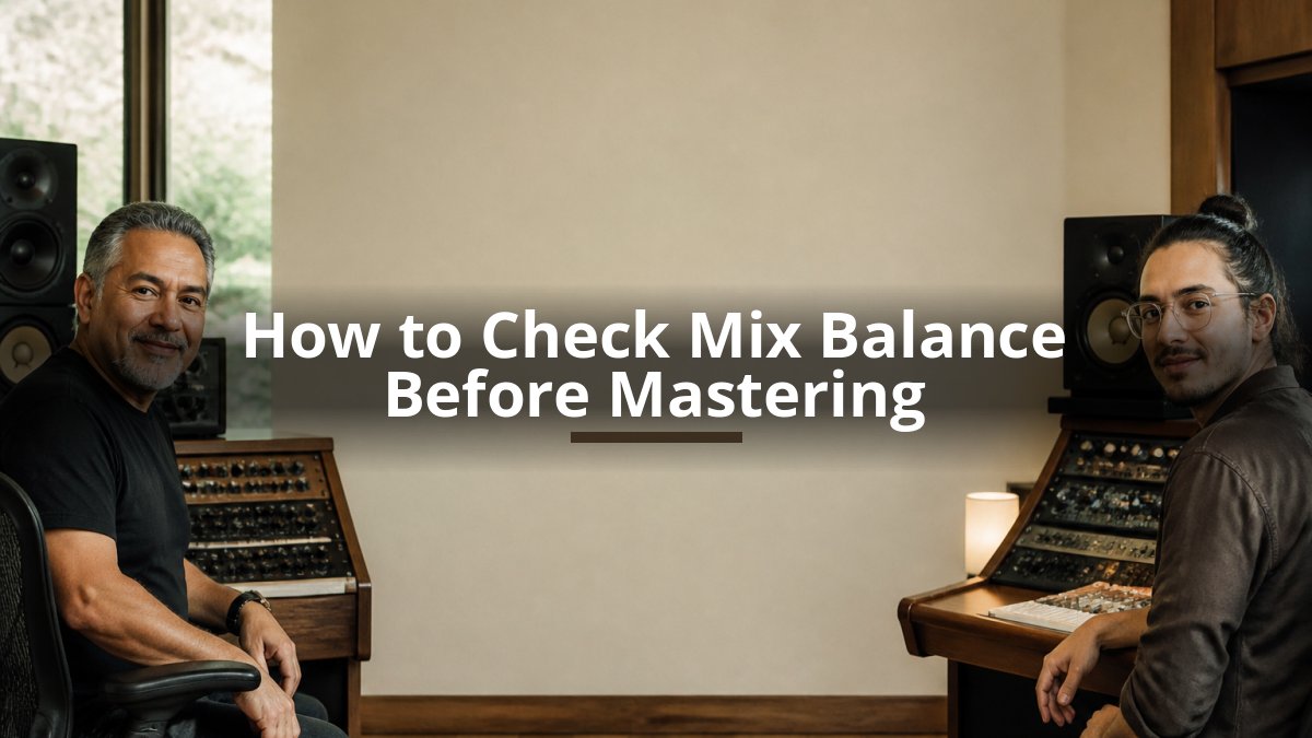 How to Check Mix Balance Before Mastering